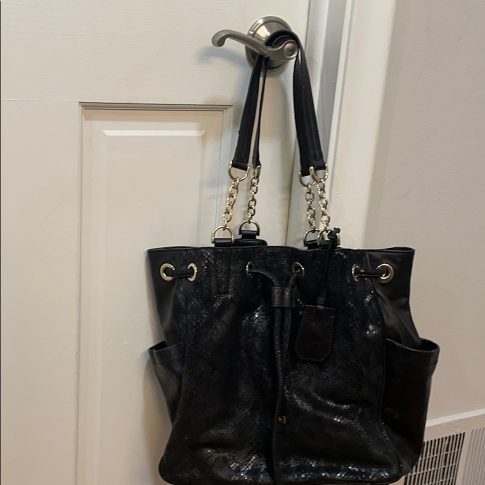 Diane von Furstenberg Suede & Leather Cinch Tote